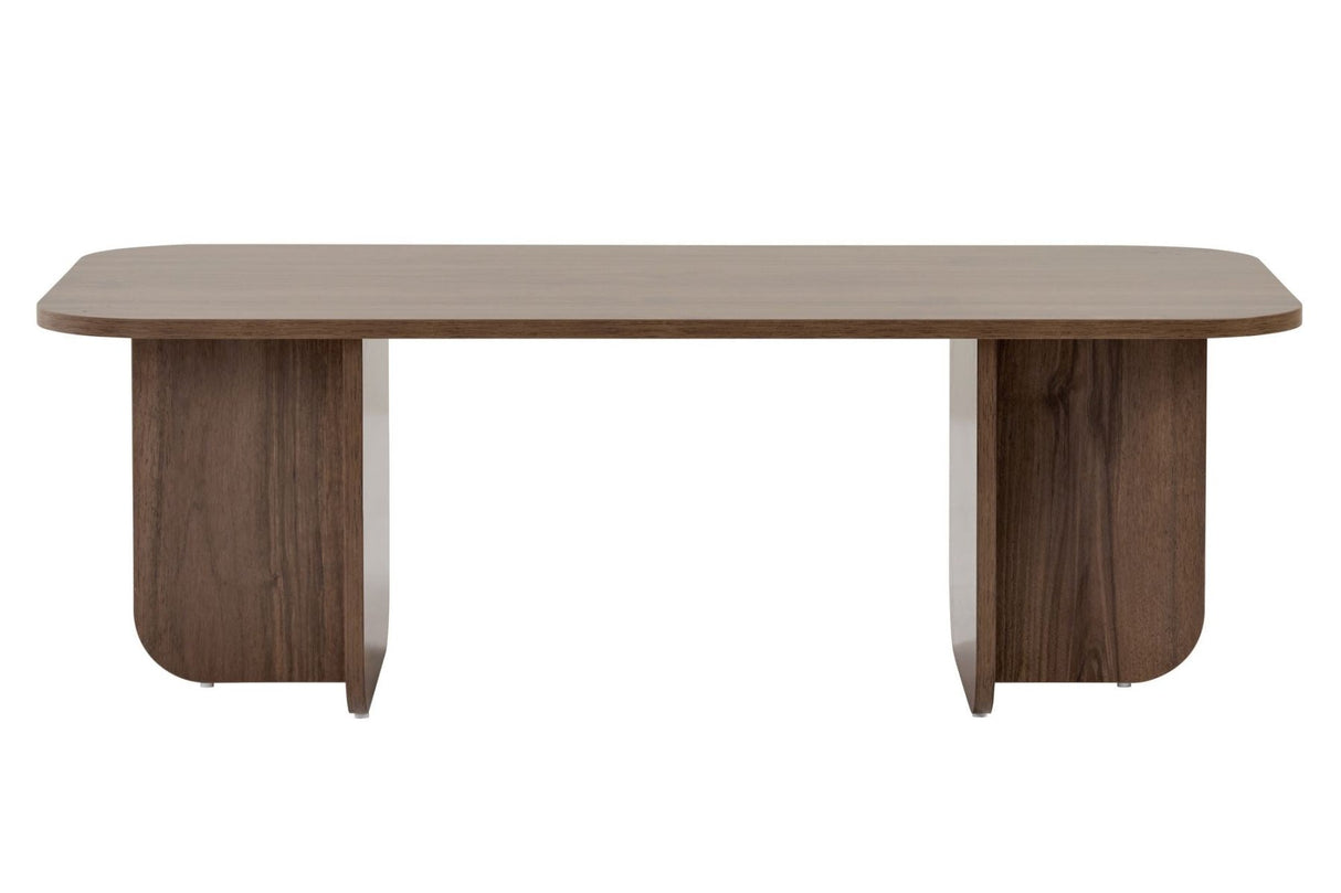 Akira Couchtisch in Walnussoptik 120 x 60 cm Melaminbeschichtetes Holz