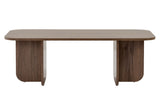 Akira Couchtisch in Walnussoptik 120 x 60 cm Melaminbeschichtetes Holz
