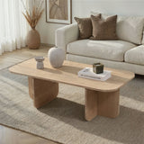 Akira Couchtisch in Saphir-Eiche-Optik 120 cm Melaminbeschichteter Holzverbundstoff