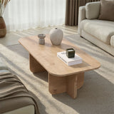 Akira Couchtisch in Saphir-Eiche-Optik 120 cm Melaminbeschichteter Holzverbundstoff