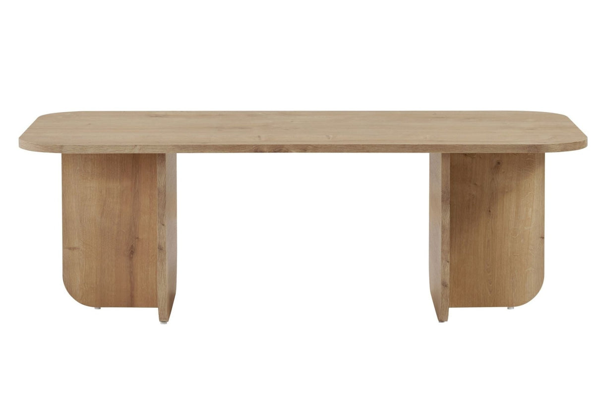 Akira Couchtisch in Saphir-Eiche-Optik 120 cm Melaminbeschichteter Holzverbundstoff
