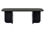 Akira Couchtisch Holz schwarz 120 cm Melaminbeschichtetes Holzkomposit