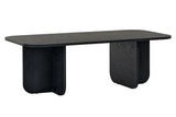 Akira Couchtisch Holz schwarz 120 cm Melaminbeschichtetes Holzkomposit