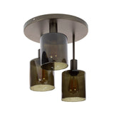 Plafondlampen - Industriële plafondlamp Aureo 3 - lichts Bruin - Dimehouse