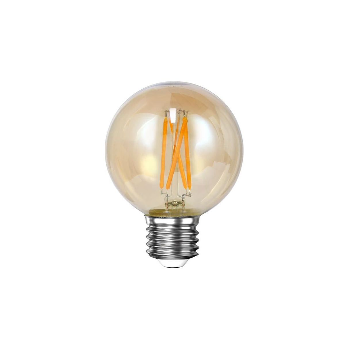 Lichtbronnen - Lichtbron LED filament bol Ø6 amberkleurig glas - Dimehouse