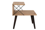 Nachtkastjes - Nachtkastje Cross Eik Melamine 50x55x40 cm - Dimehouse