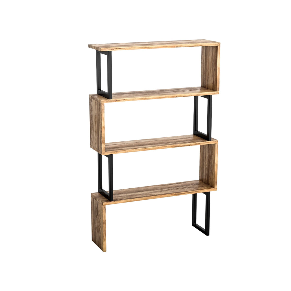Boekenkasten - Boekenkast Ceylan Walnoot Melamine 80x128x22 cm - Dimehouse