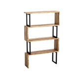 Boekenkasten - Boekenkast Ceylan Walnoot Melamine 80x128x22 cm - Dimehouse