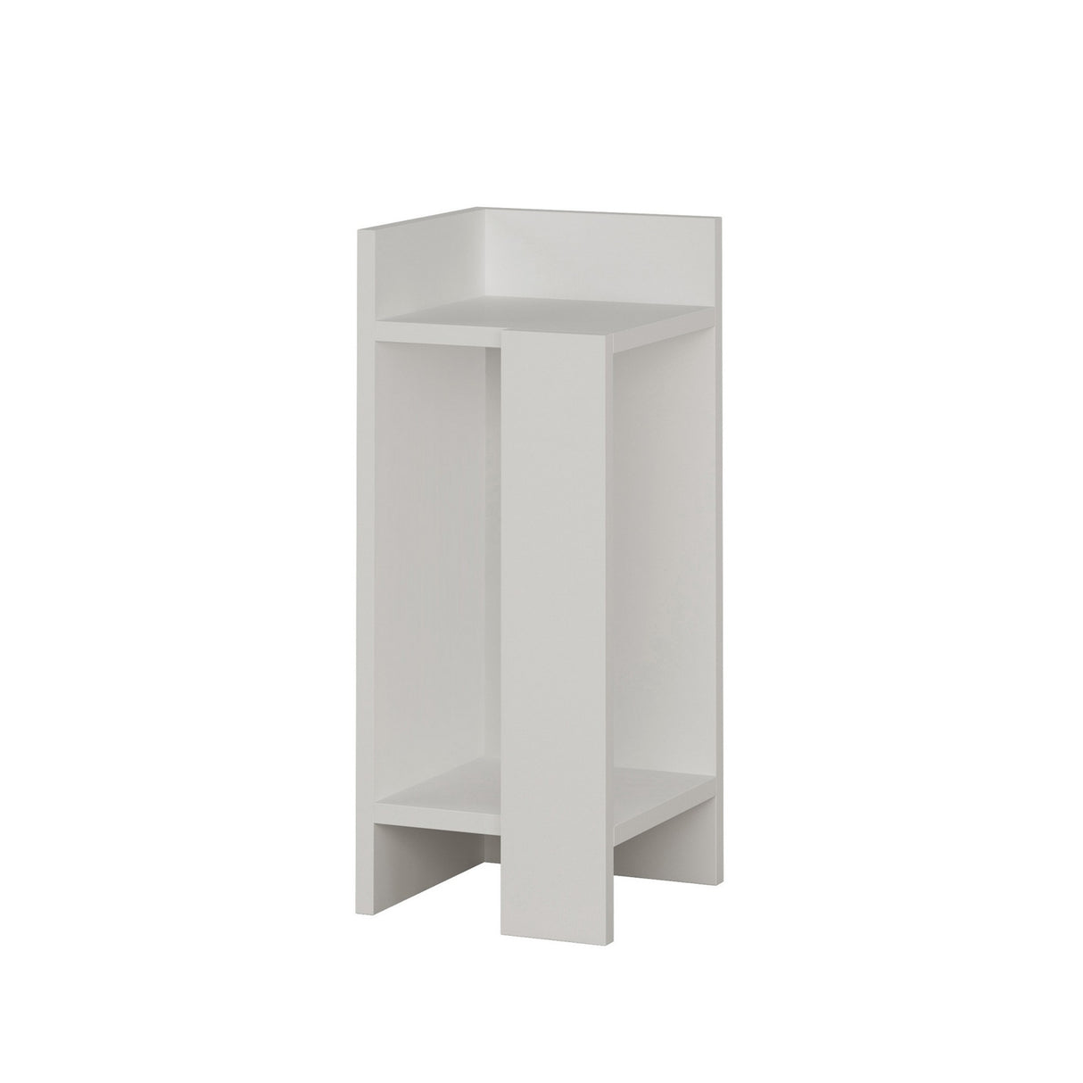Nachtkastjes - Nachtkastje Links Elos Wit Melamine 25x60x27 cm - Dimehouse