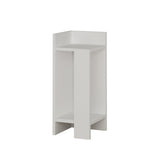 Nachtkastjes - Nachtkastje Links Elos Wit Melamine 25x60x27 cm - Dimehouse