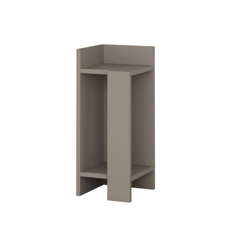 Nachtkastjes - Nachtkastje Links Elos Mokka Melamine 25x60x27 cm - Dimehouse