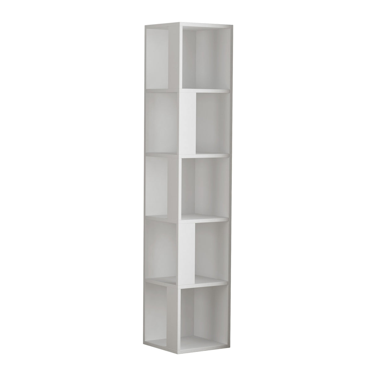 Boekenkasten - Boekenkast Piano Wit Melamine 34x161x34 cm - Dimehouse