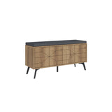 Schoenenkasten - Schoenenkast Dune Bench Naturel Melamine 107x55x35 cm - Dimehouse