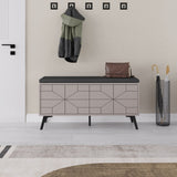 Schoenenkasten - Schoenenkast Dune Bench Mokka Melamine 107x55x35 cm - Dimehouse