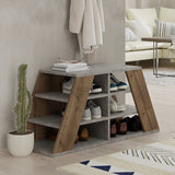 Schoenenkasten - Schoenenkast Pyramid Naturel Melamine 105,5x50x37,5 cm - Dimehouse