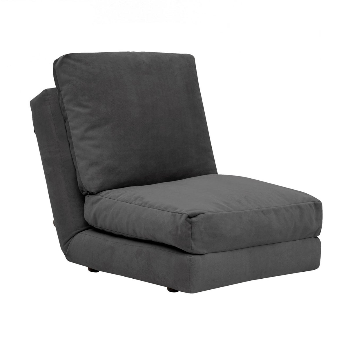 Fauteuils - Slaapfauteuil Grijs velvet stof Taida - Dimehouse