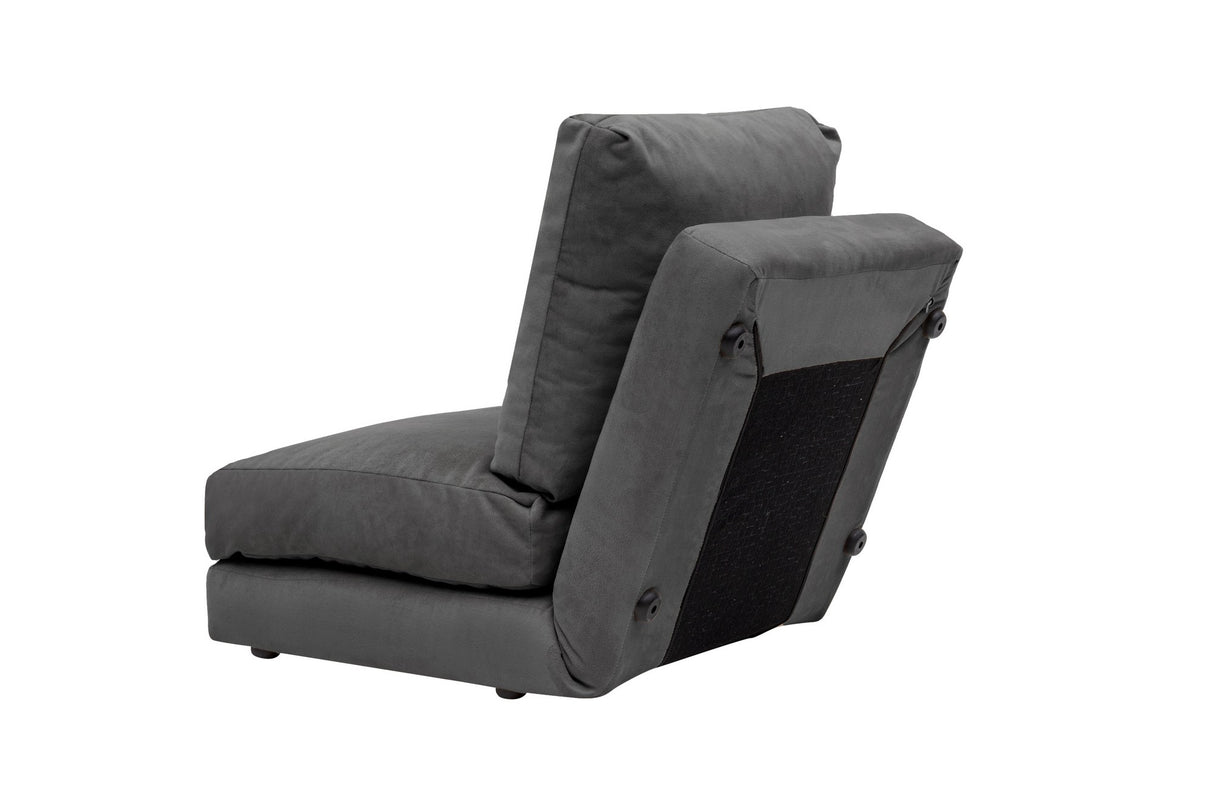 Fauteuils - Slaapfauteuil Grijs velvet stof Taida - Dimehouse