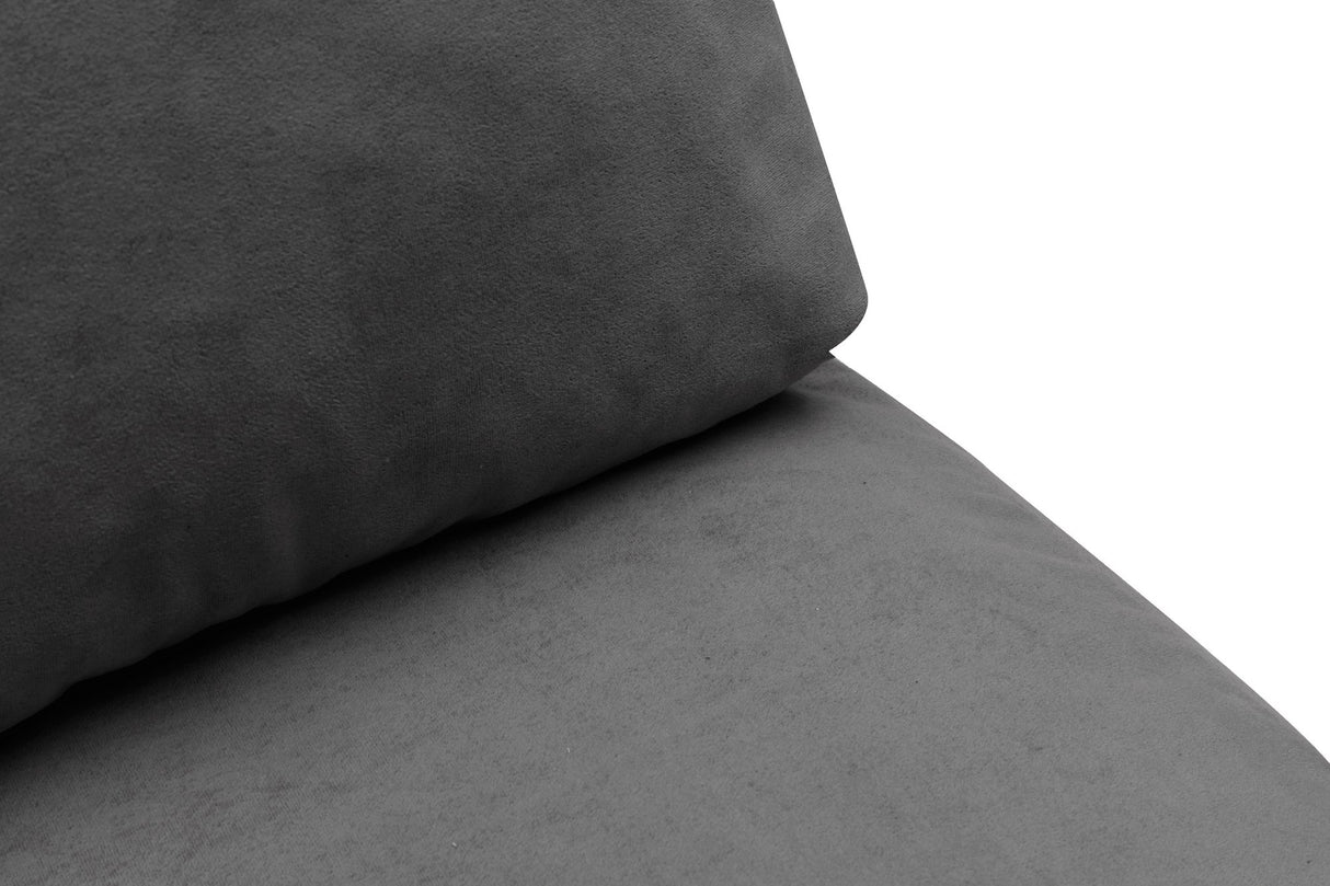 Fauteuils - Slaapfauteuil Grijs velvet stof Taida - Dimehouse