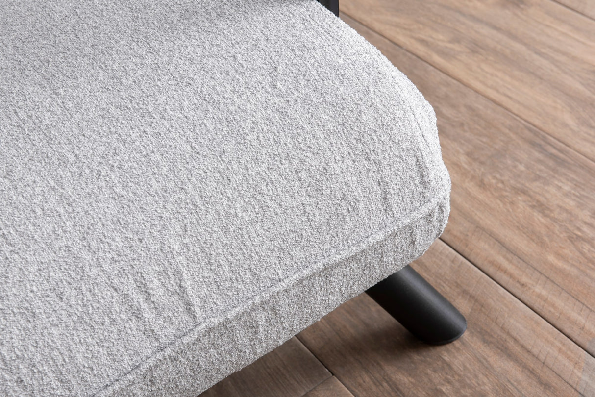 Fauteuils - Scandinavische slaapfauteuil Grijs teddystof Sando - Dimehouse