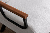 Fauteuils - Scandinavische slaapfauteuil Crème teddystof Sando - Dimehouse