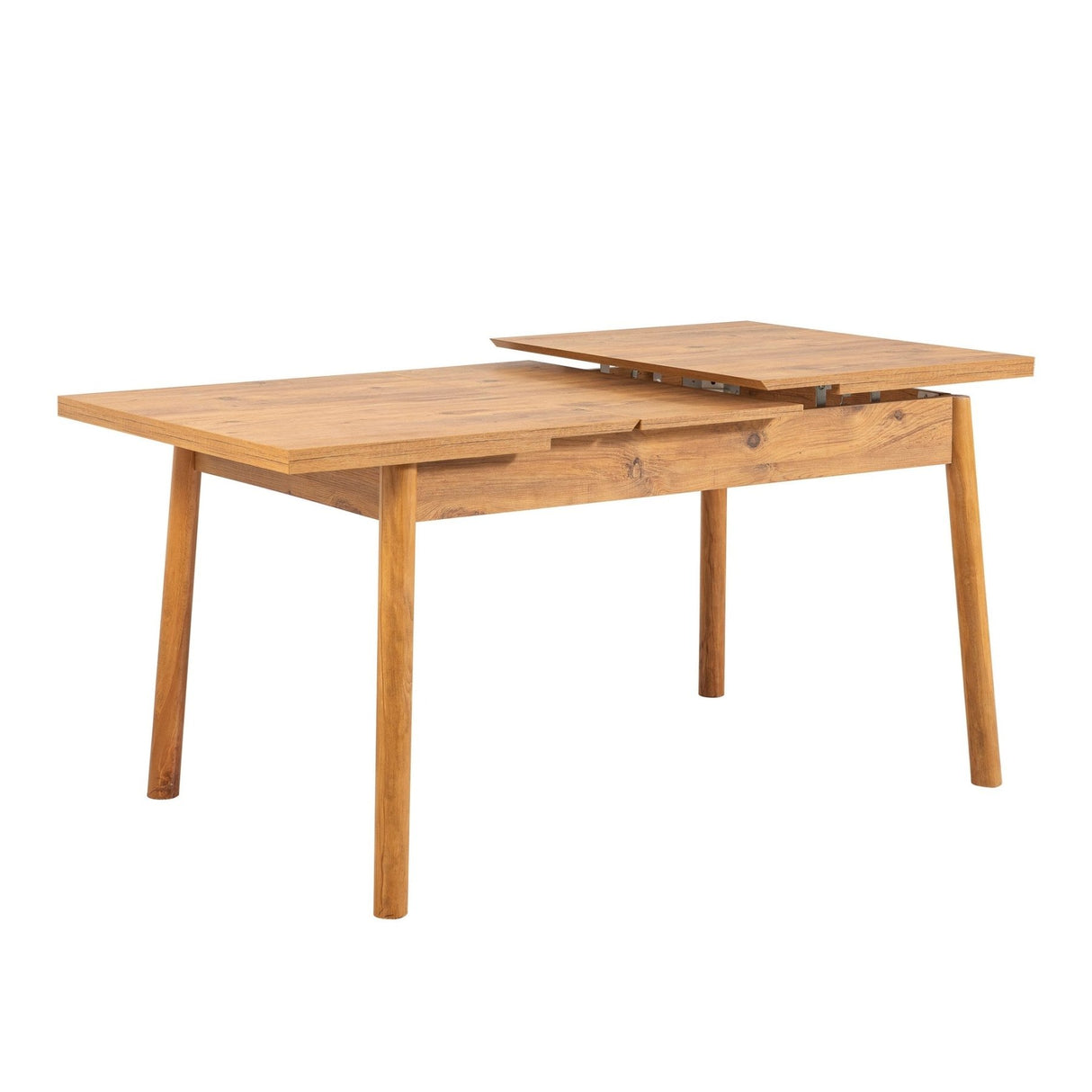 Santiago ausziehbares Esstisch-Set 120 cm, atlantische Kiefer, grau, melaminbeschichteter Holzverbundstoff