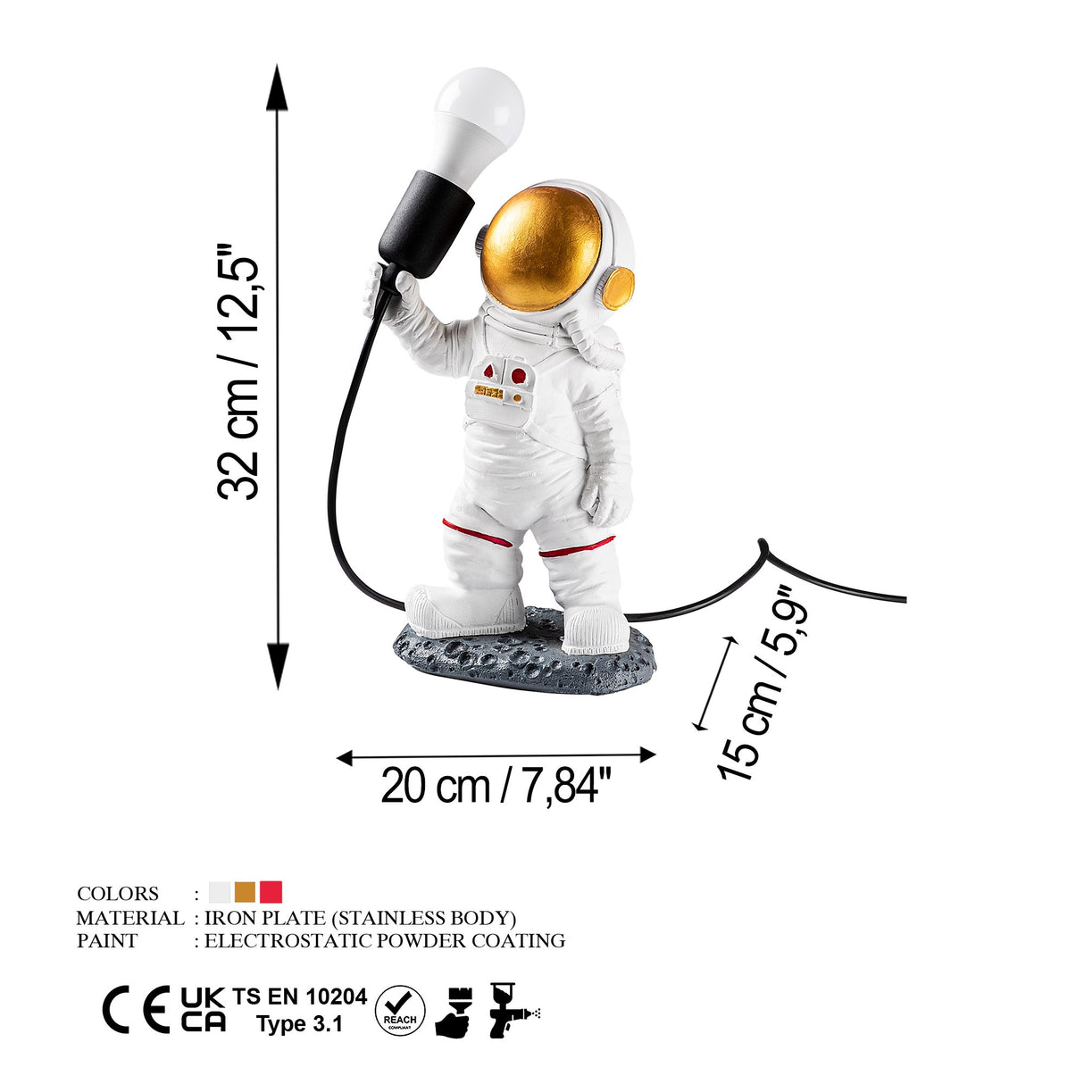 Tafellampen - Tafellamp Astronaut - Dimehouse