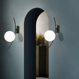 Wandlampen - Wandlamp Zwart Glas Cielo - Dimehouse