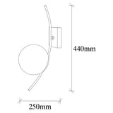 Wandlampen - Wandlamp Zwart Glas Cielo - Dimehouse