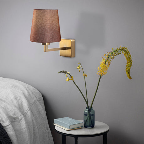 Wandlampen - Wandlamp 1 - lichts Goud Stof Ashburn - Dimehouse