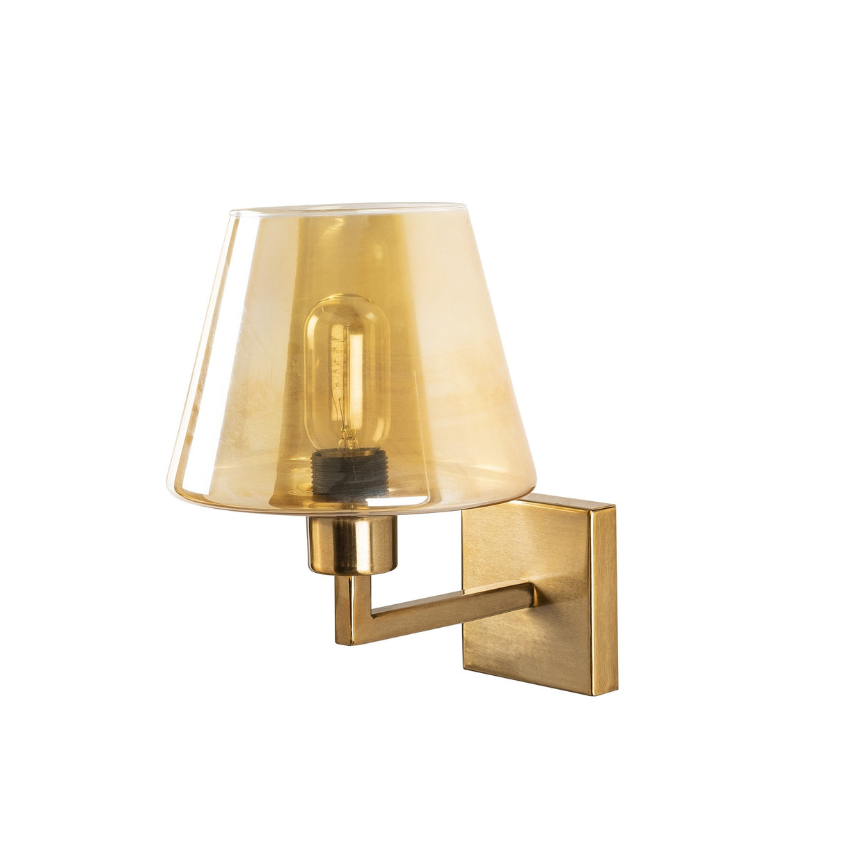 Wandlampen - Wandlamp Goud Glas Ashburn - Dimehouse