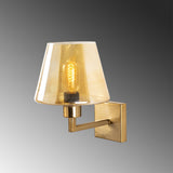 Wandlampen - Wandlamp Goud Glas Ashburn - Dimehouse