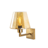 Wandlampen - Wandlamp Goud Glas Ashburn - Dimehouse