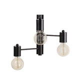 Wandlampen - Wandlamp 3 - lichts Zwart Metaal Brisa - Dimehouse
