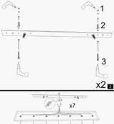 Wandlampen - Wandlamp 3 - lichts Zwart Metaal Brisa - Dimehouse