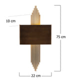 Wandlampen - Wandlamp Bronskleurig Metaal Andes - Dimehouse
