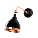 Wandlampen - Wandlamp Zwart Koper Metaal Grip - Dimehouse