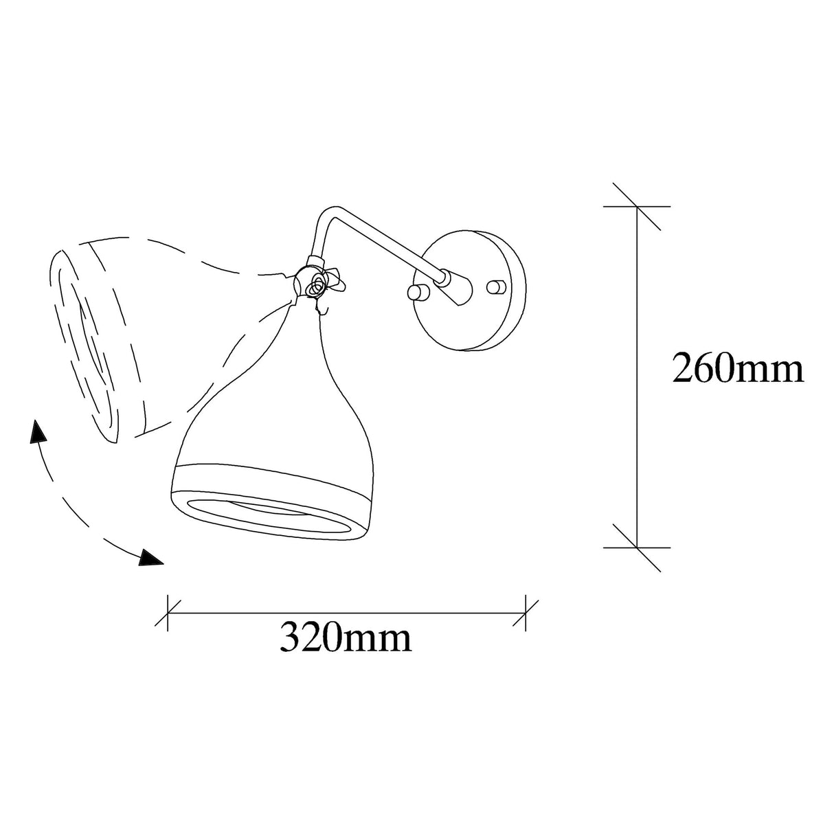 Wandlampen - Wandlamp Zwart Koper Metaal Grip - Dimehouse