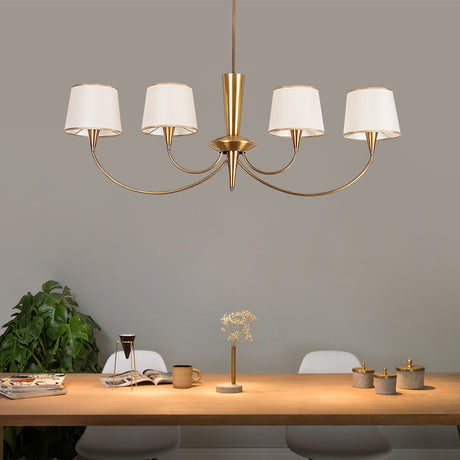 Hanglampen - Hanglamp Koperkleurig Stof Arboria - Dimehouse