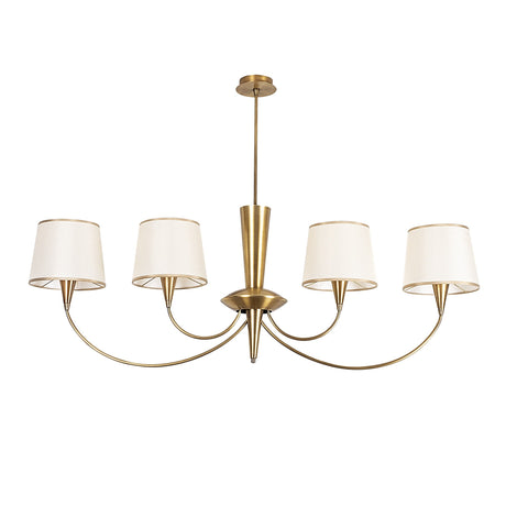Hanglampen - Hanglamp Koperkleurig Stof Arboria - Dimehouse
