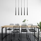 Hanglampen - Hanglamp 5 - lichts Zwart Metaal Vox - Dimehouse