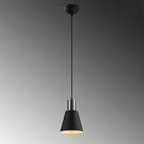 Hanglampen - Hanglamp Zwart Nickel Metaal Velora - Dimehouse