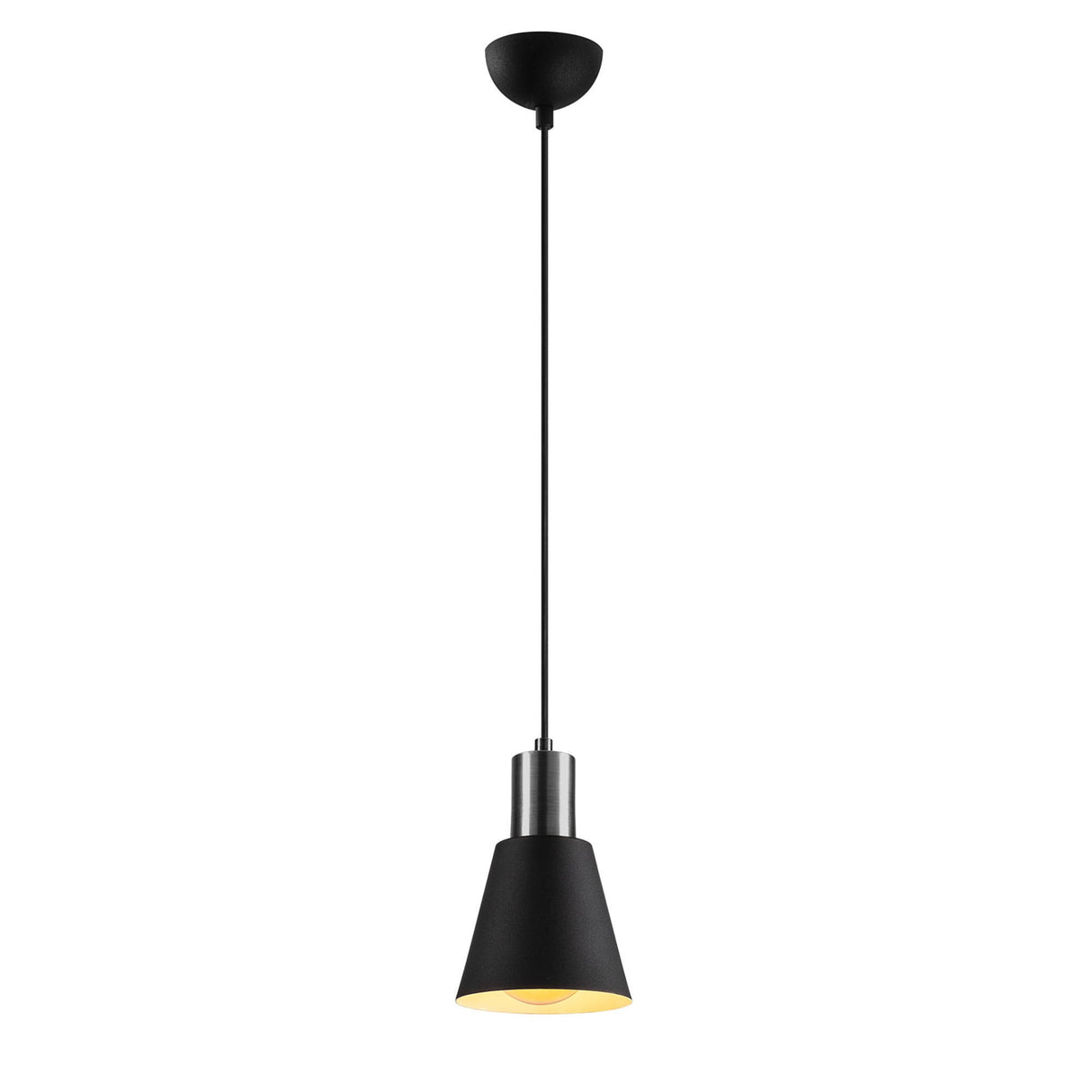 Hanglampen - Hanglamp Zwart Nickel Metaal Velora - Dimehouse