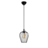 Hanglampen - Hanglamp 1 - lichts 20 cm Zwart Metaal Predator - Dimehouse