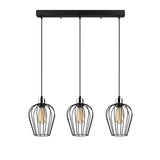 Hanglampen - Hanglamp 3 - lichts Zwart Metaal Predator - Dimehouse