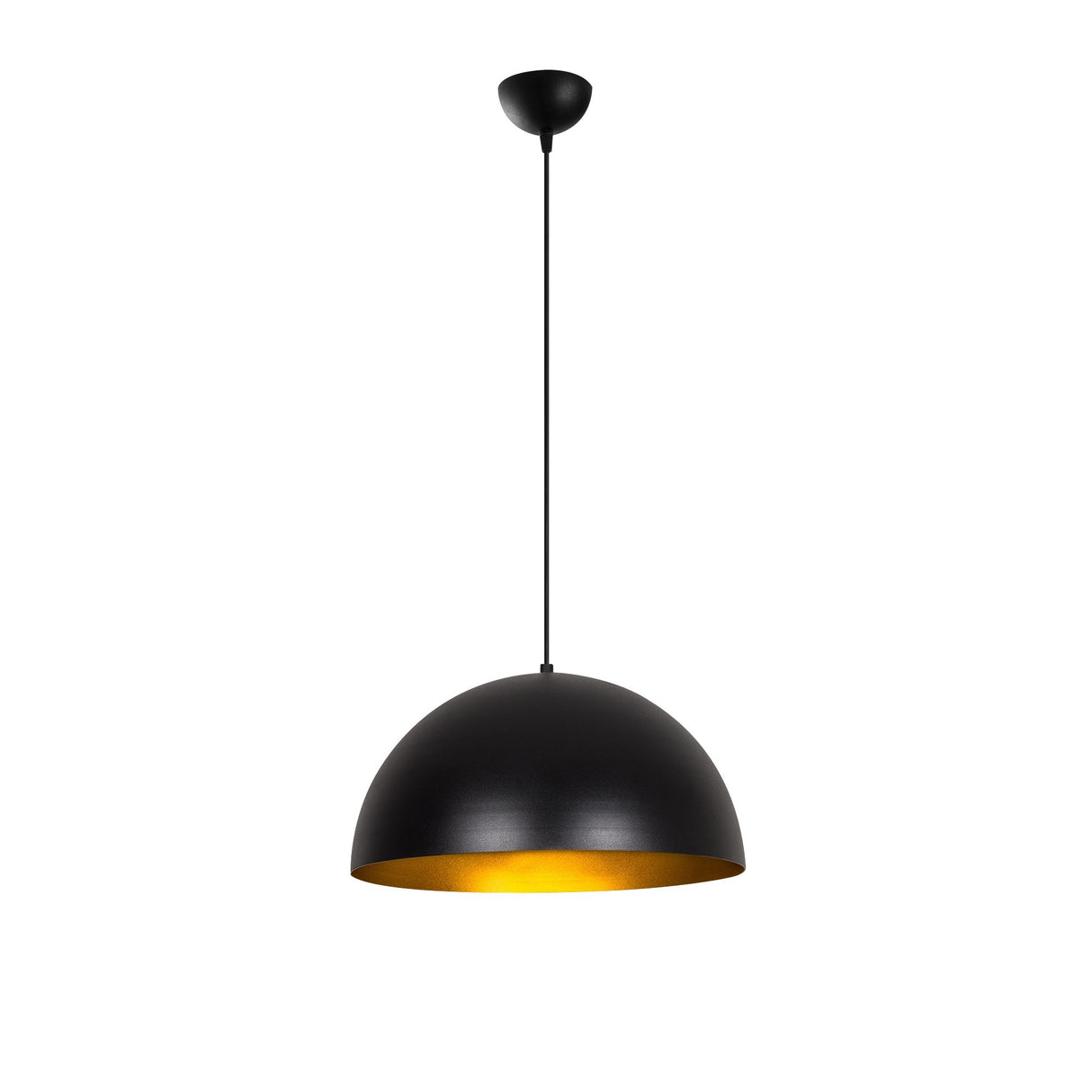 Hanglampen - Hanglamp 40 cm Zwart Goud Metaal Echelon - Dimehouse