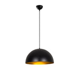 Hanglampen - Hanglamp 40 cm Zwart Goud Metaal Echelon - Dimehouse