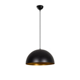 Hanglampen - Hanglamp 40 cm Zwart Goud Metaal Echelon - Dimehouse