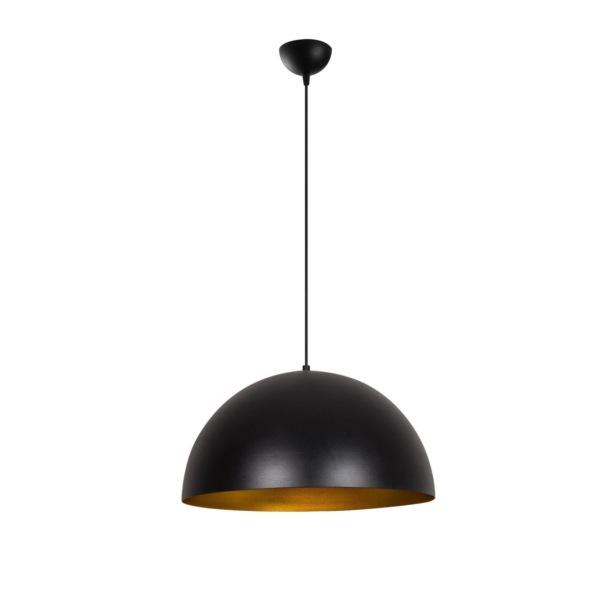 Hanglampen - Hanglamp 50 cm Zwart Goud Metaal Echelon - Dimehouse