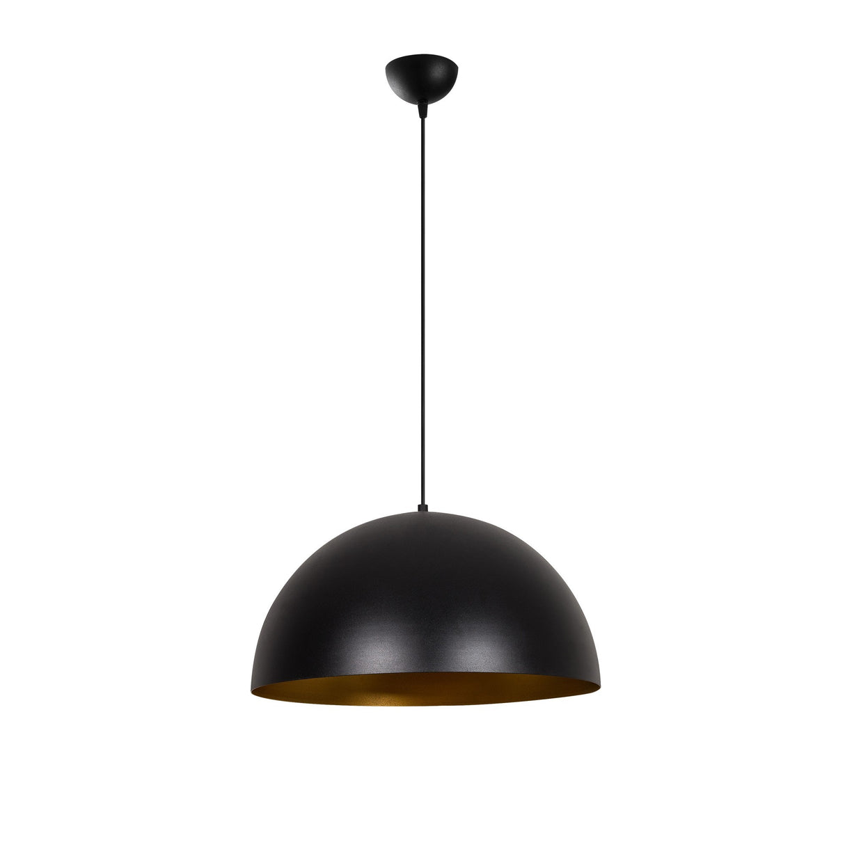 Hanglampen - Hanglamp 50 cm Zwart Goud Metaal Echelon - Dimehouse