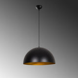 Hanglampen - Hanglamp 50 cm Zwart Goud Metaal Echelon - Dimehouse